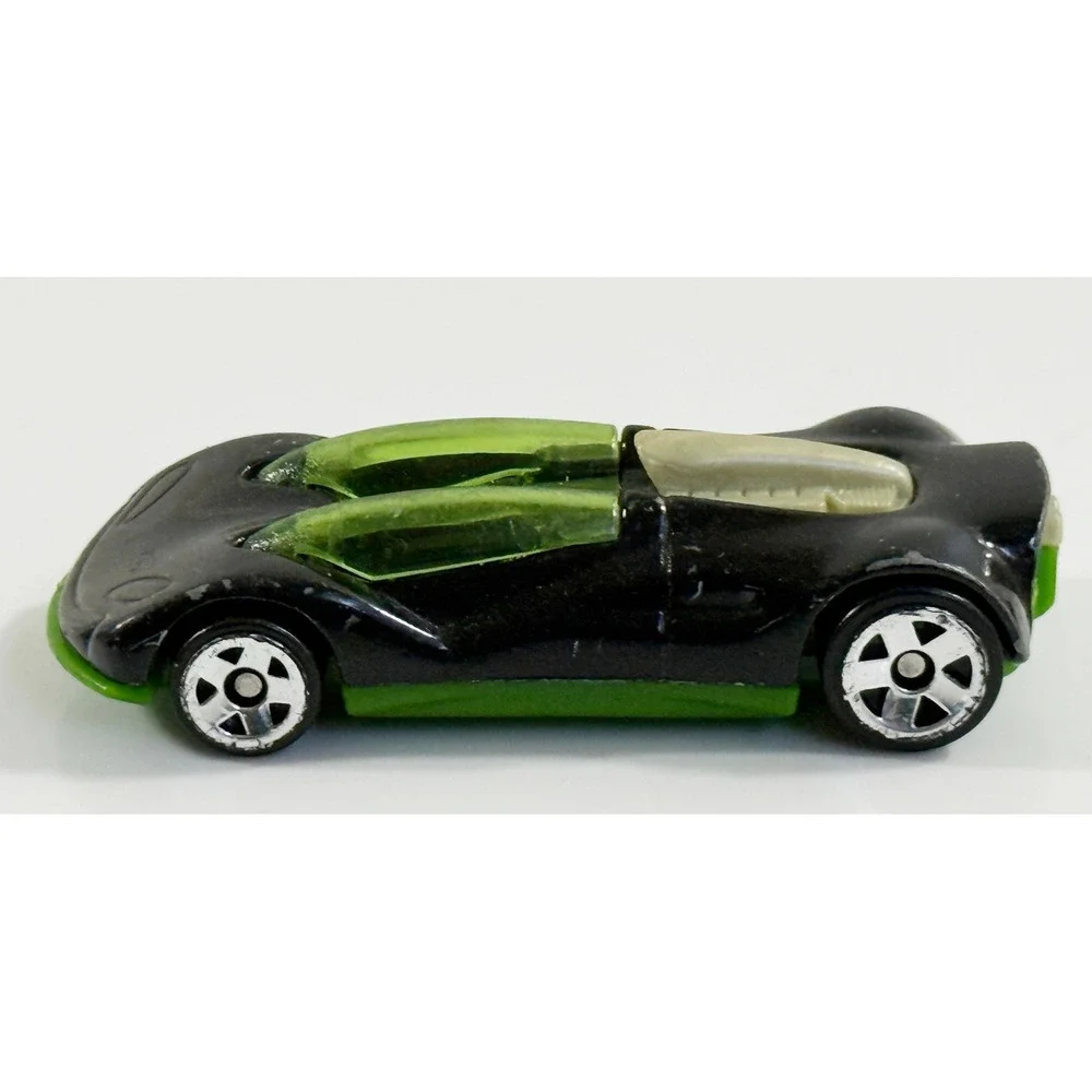 Hot Wheels Toy Car Kids 1:64 Black Green 2003 McDonald's Die-Cast Racer